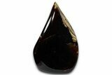 Polished Indonesian Blue Amber Flame #355805-1